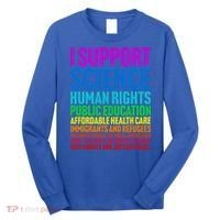 I Support Progressive Liberal Democratic Causes Long Sleeve Shirt thumb 0