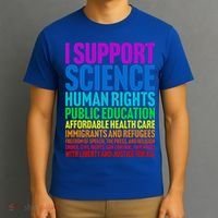 I Support Progressive Liberal Democratic Causes T-Shirt thumb 3
