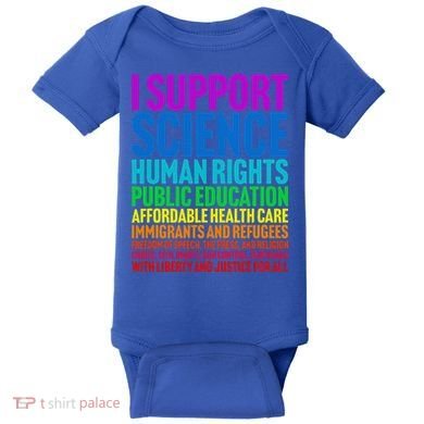 I Support Progressive Liberal Democratic Causes Baby Bodysuit