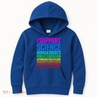 I Support Progressive Liberal Democratic Causes Kids Hoodie thumb 0