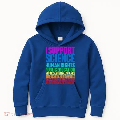 I Support Progressive Liberal Democratic Causes Kids Hoodie