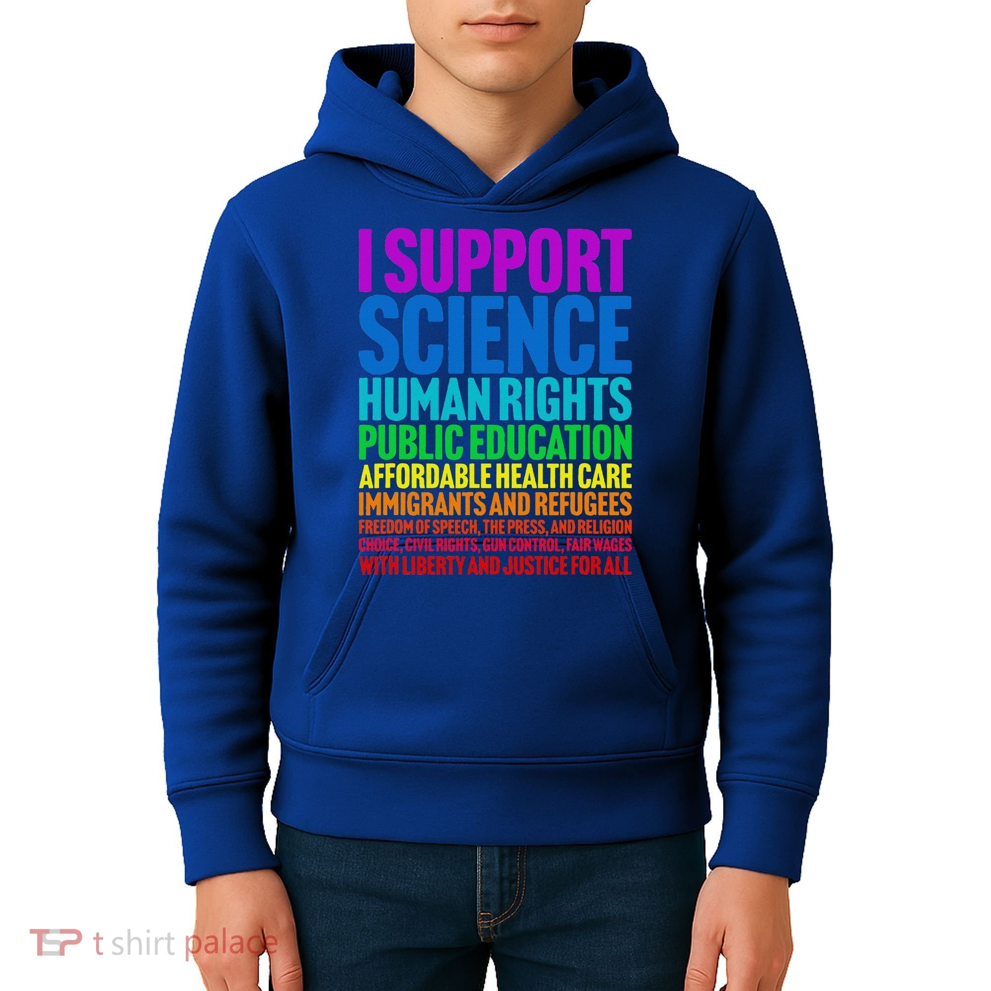 I Support Progressive Liberal Democratic Causes Kids Hoodie