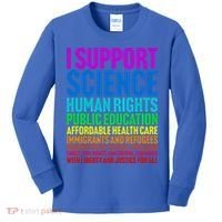 I Support Progressive Liberal Democratic Causes Kids Long Sleeve Shirt thumb 0