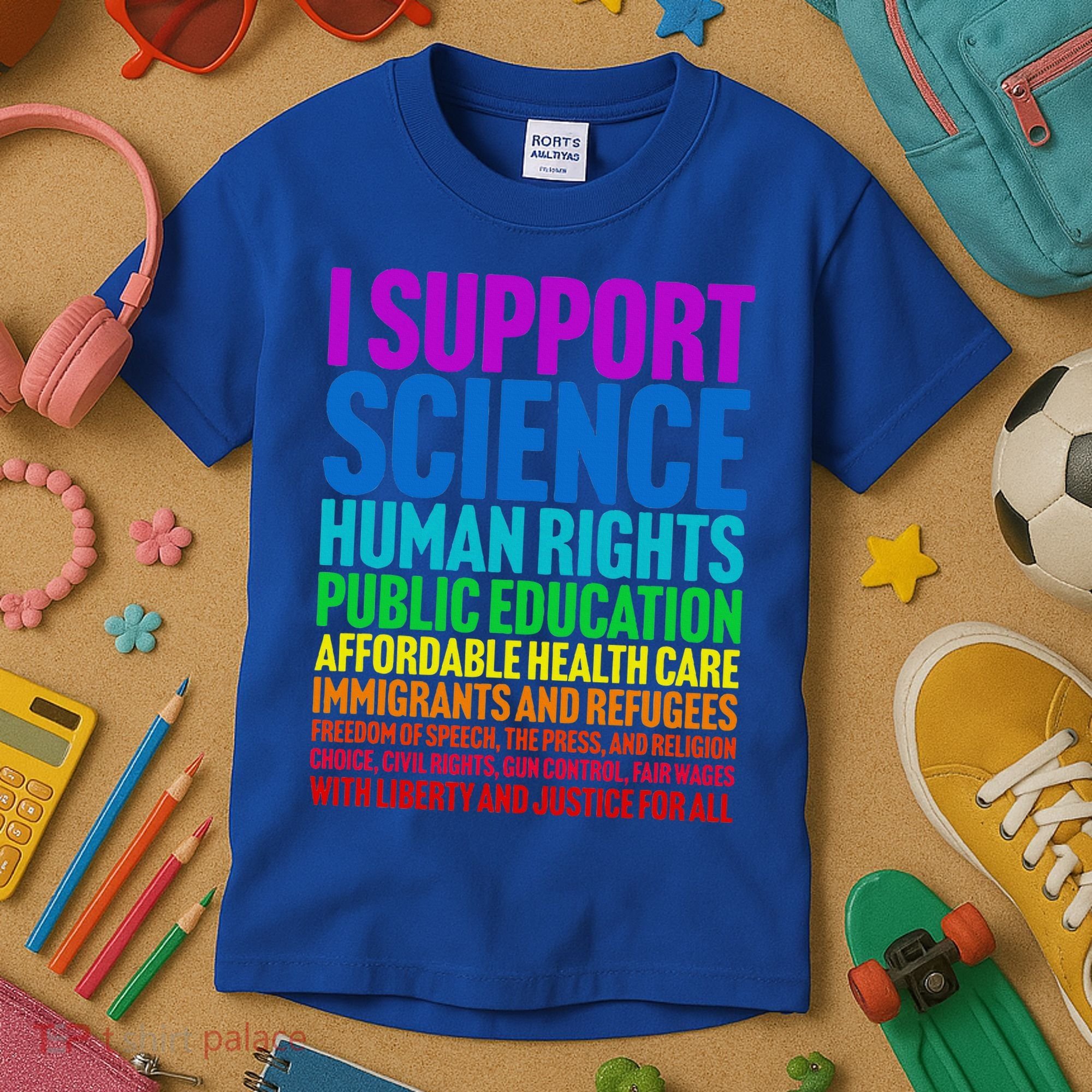 I Support Progressive Liberal Democratic Causes Kids T-Shirt