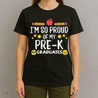 Im So Proud Of My Pre-K Graduates groovy Teacher T-Shirt thumb 4