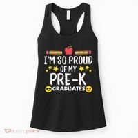Im So Proud Of My Pre-K Graduates groovy Teacher Women's Tank Top thumb 0