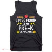 Im So Proud Of My Pre-K Graduates groovy Teacher Tank Top thumb 0