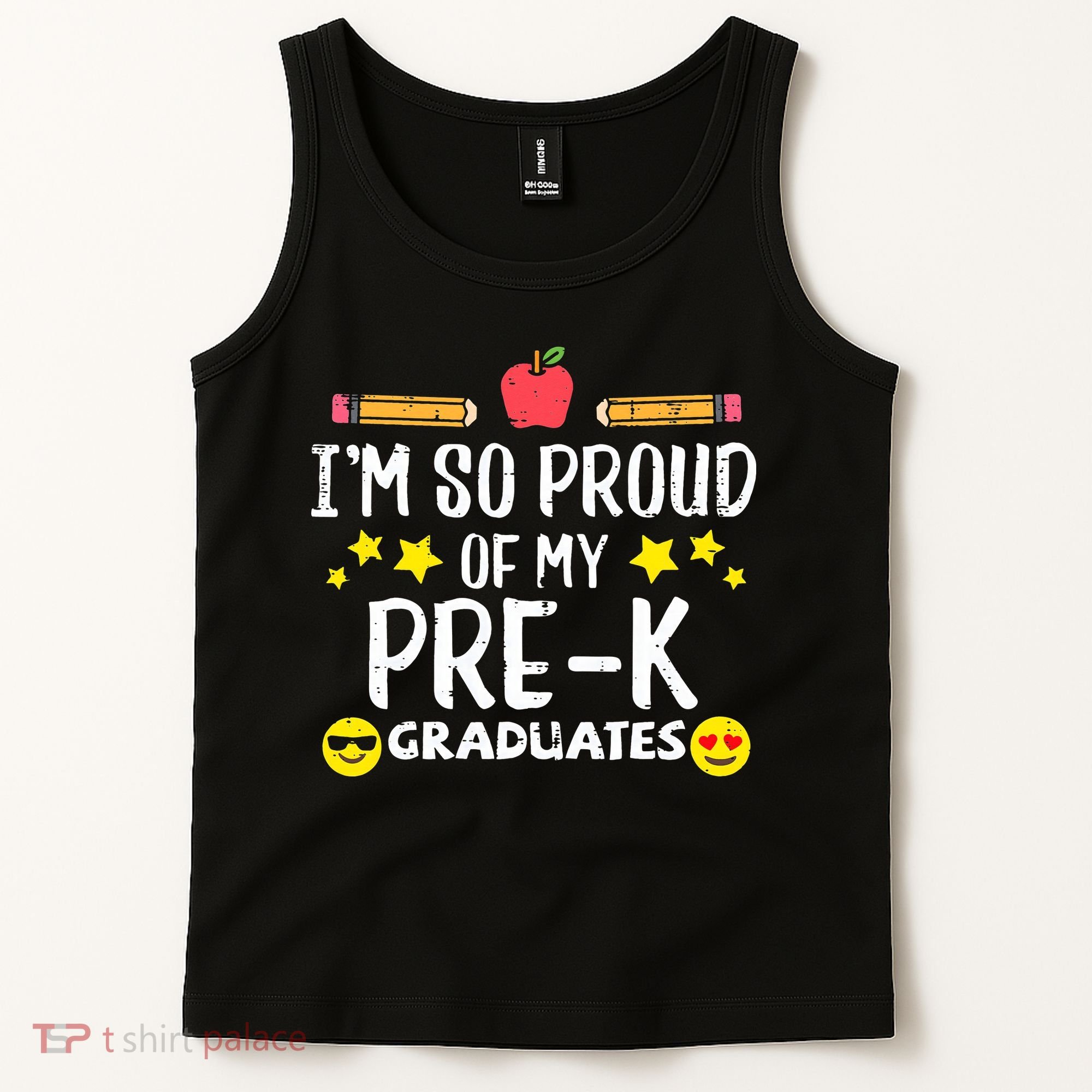Im So Proud Of My Pre-K Graduates groovy Teacher Tank Top
