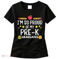 Im So Proud Of My Pre-K Graduates groovy Teacher Women's T-Shirt thumb 0