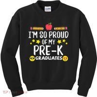 Im So Proud Of My Pre-K Graduates groovy Teacher Kids Sweatshirt thumb 0