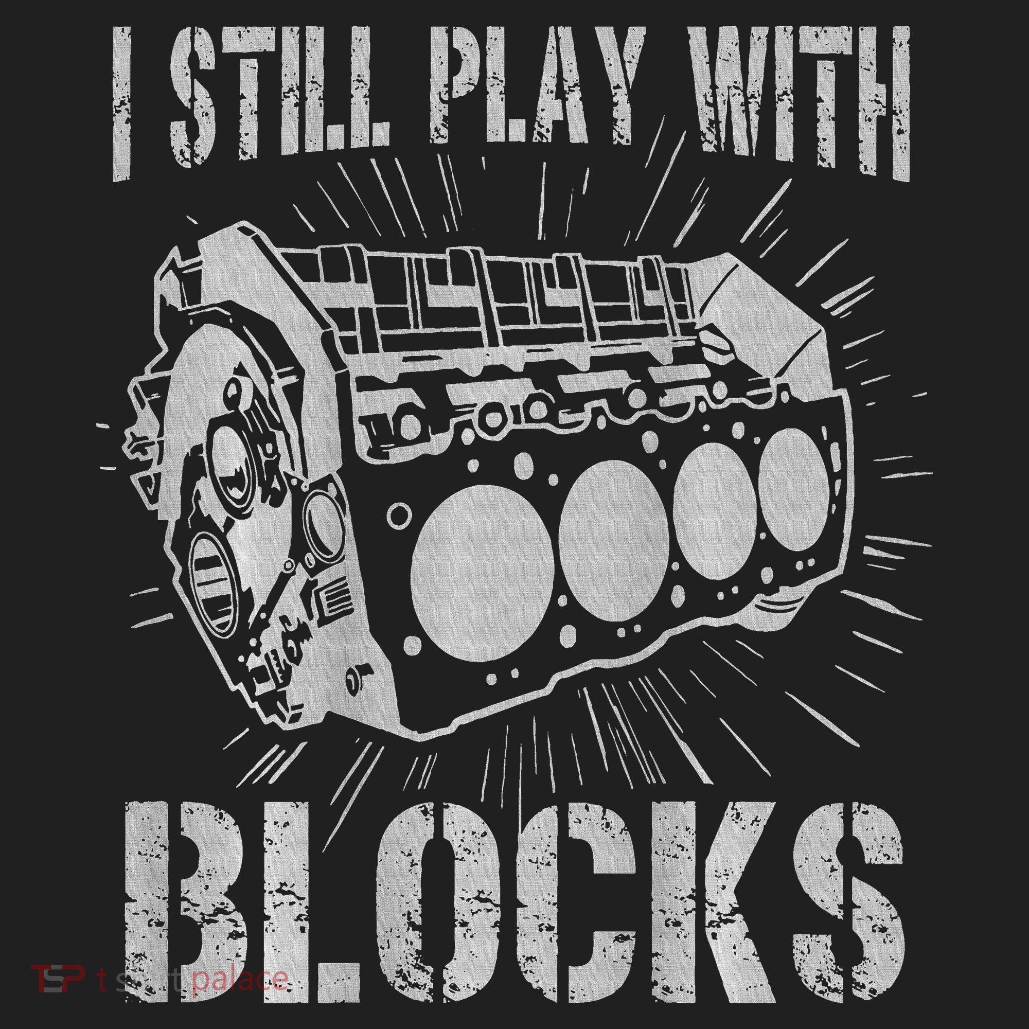 I Still Play With Blocks Funny Car Mechanic Car Engine Women's Sweatshirt