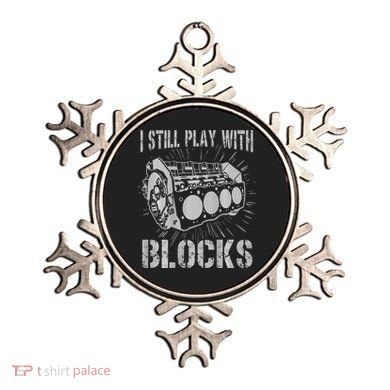 I Still Play With Blocks Funny Car Mechanic Car Engine Ornament