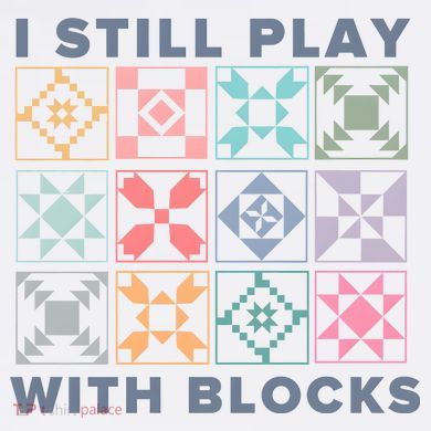 I Still Play With Blocks Quilt Blocks Comfort Colors Garment-Dyed Hooded Sweatshirt