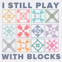 I Still Play With Blocks Quilt Blocks Comfort Colors Garment-Dyed Hooded Sweatshirt thumb 2