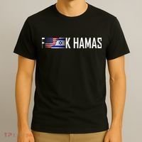Israel Strong Pray For Israel US Israel Flag Fuck Hamas T-Shirt thumb 3