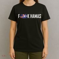 Israel Strong Pray For Israel US Israel Flag Fuck Hamas T-Shirt thumb 4