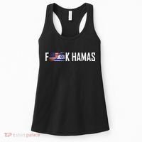 Israel Strong Pray For Israel US Israel Flag Fuck Hamas Women's Tank Top thumb 0