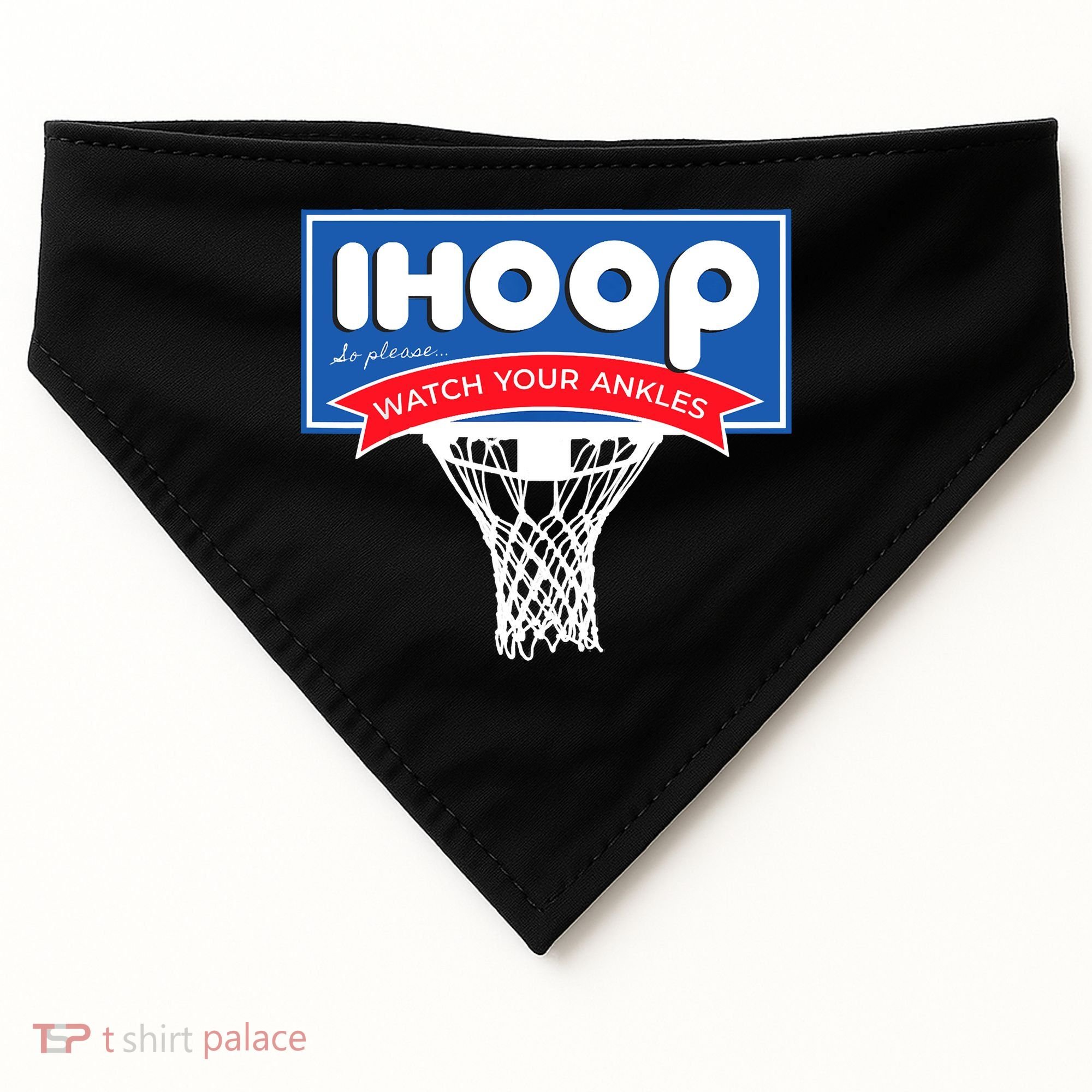 IHOOP So Please Watch Your Ankles Funny Basketball USA-Made Doggie Bandana