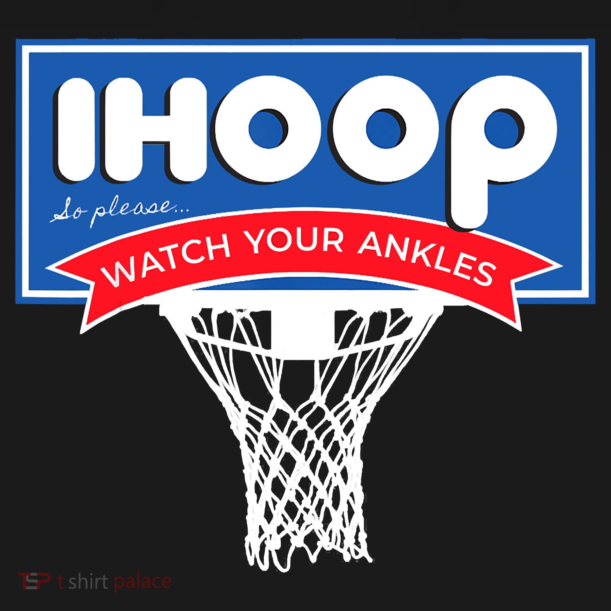 IHOOP So Please Watch Your Ankles Funny Basketball USA-Made Doggie Bandana