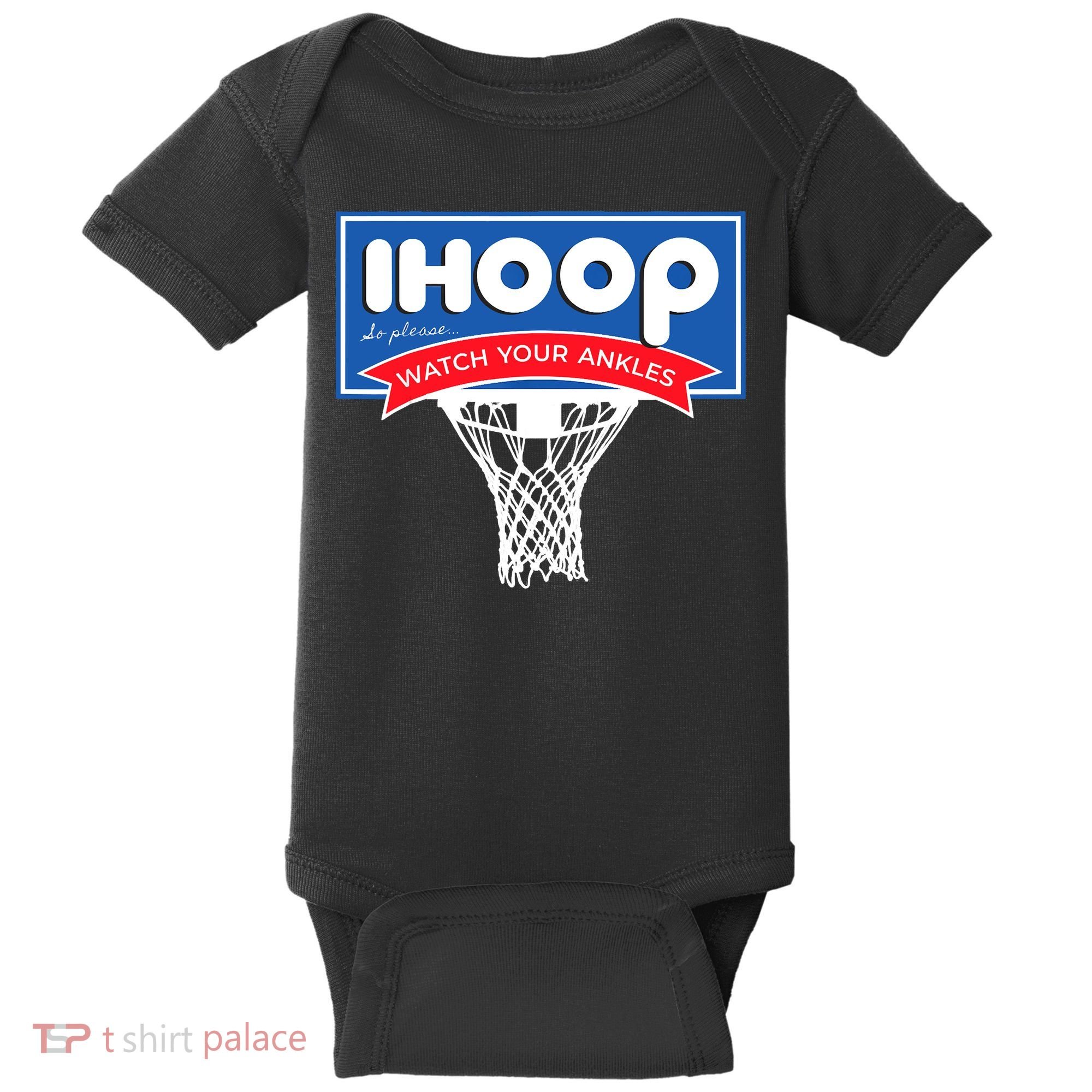 IHOOP So Please Watch Your Ankles Funny Basketball Baby Bodysuit