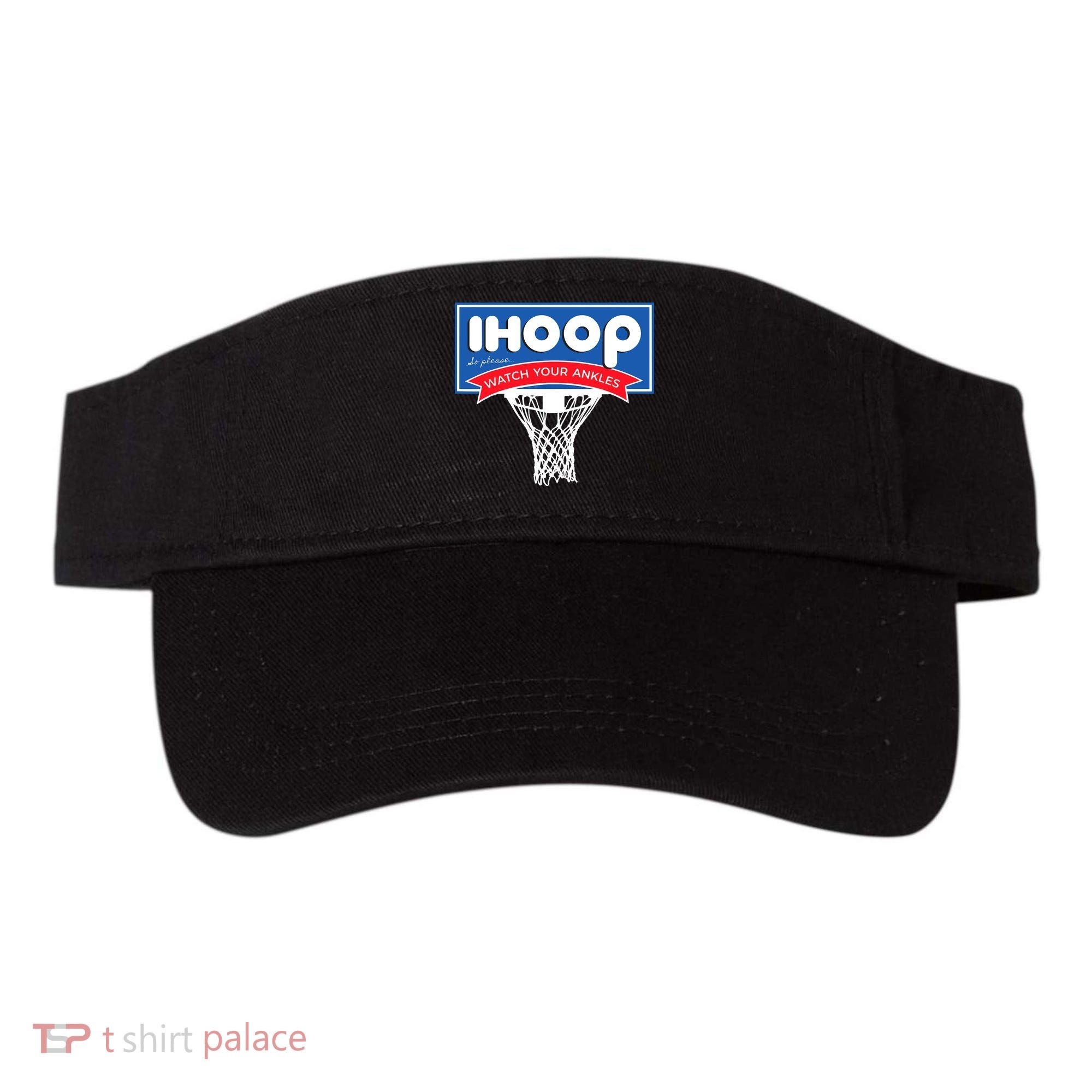 IHOOP So Please Watch Your Ankles Funny Basketball Visor