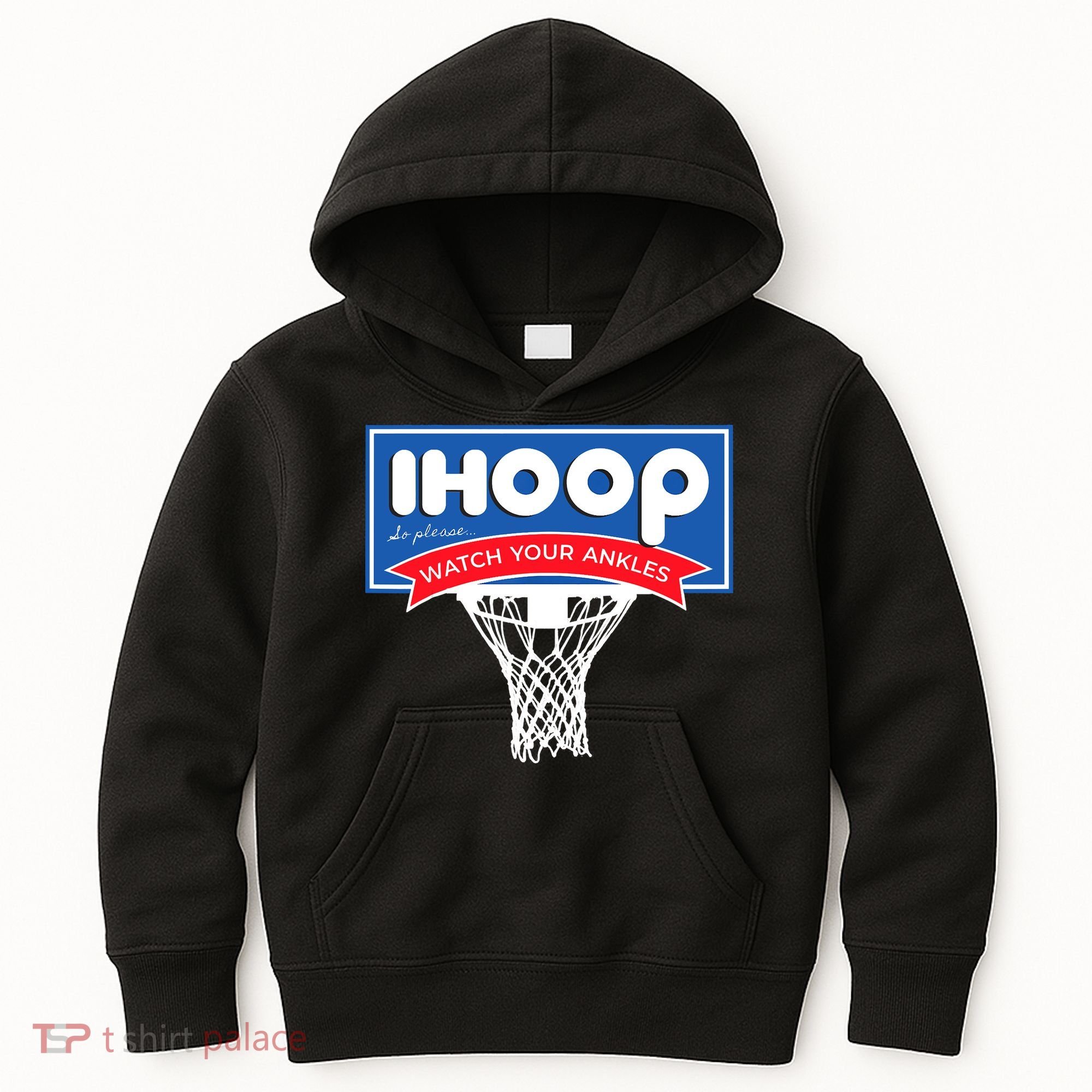 IHOOP So Please Watch Your Ankles Funny Basketball Kids Hoodie