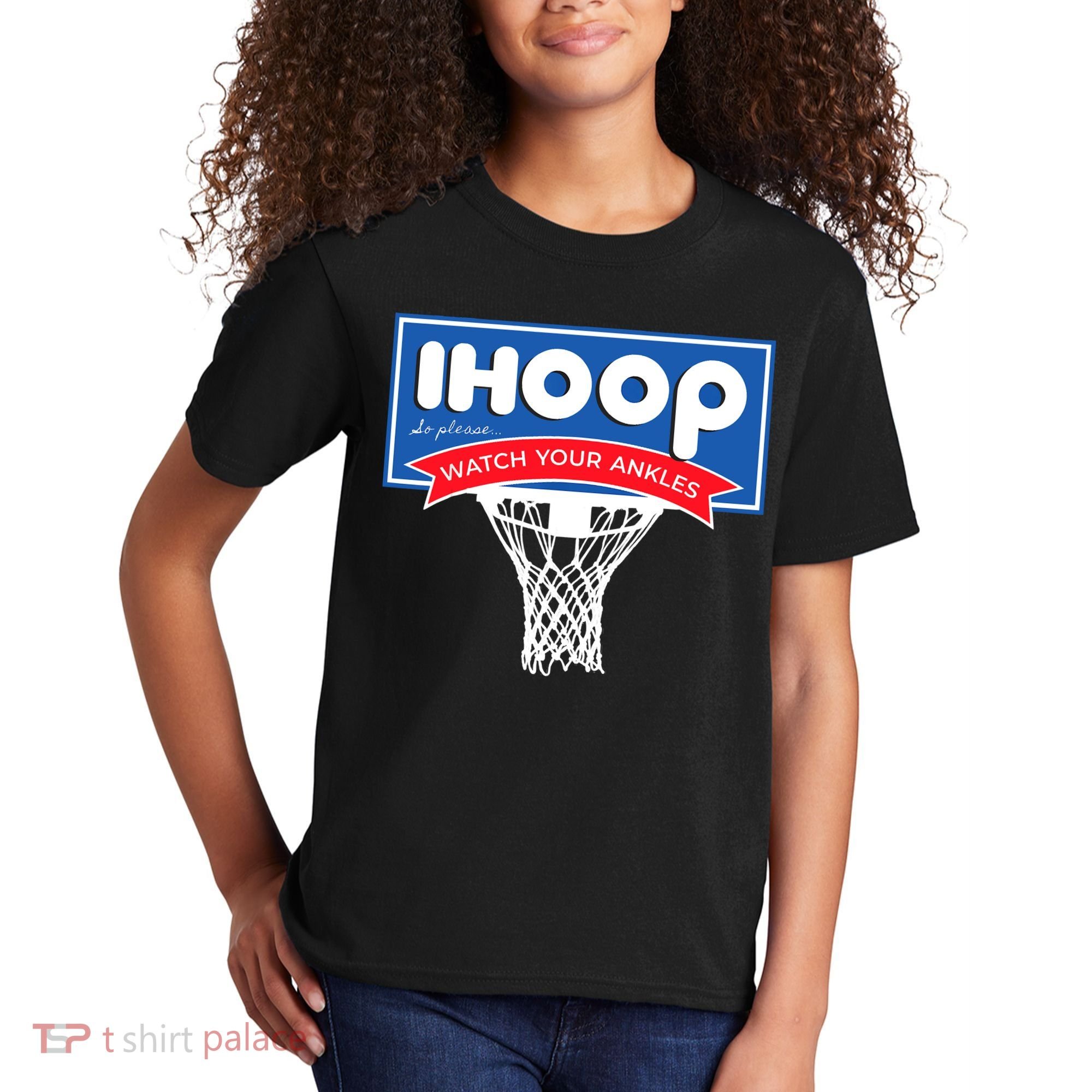 IHOOP So Please Watch Your Ankles Funny Basketball Kids T-Shirt