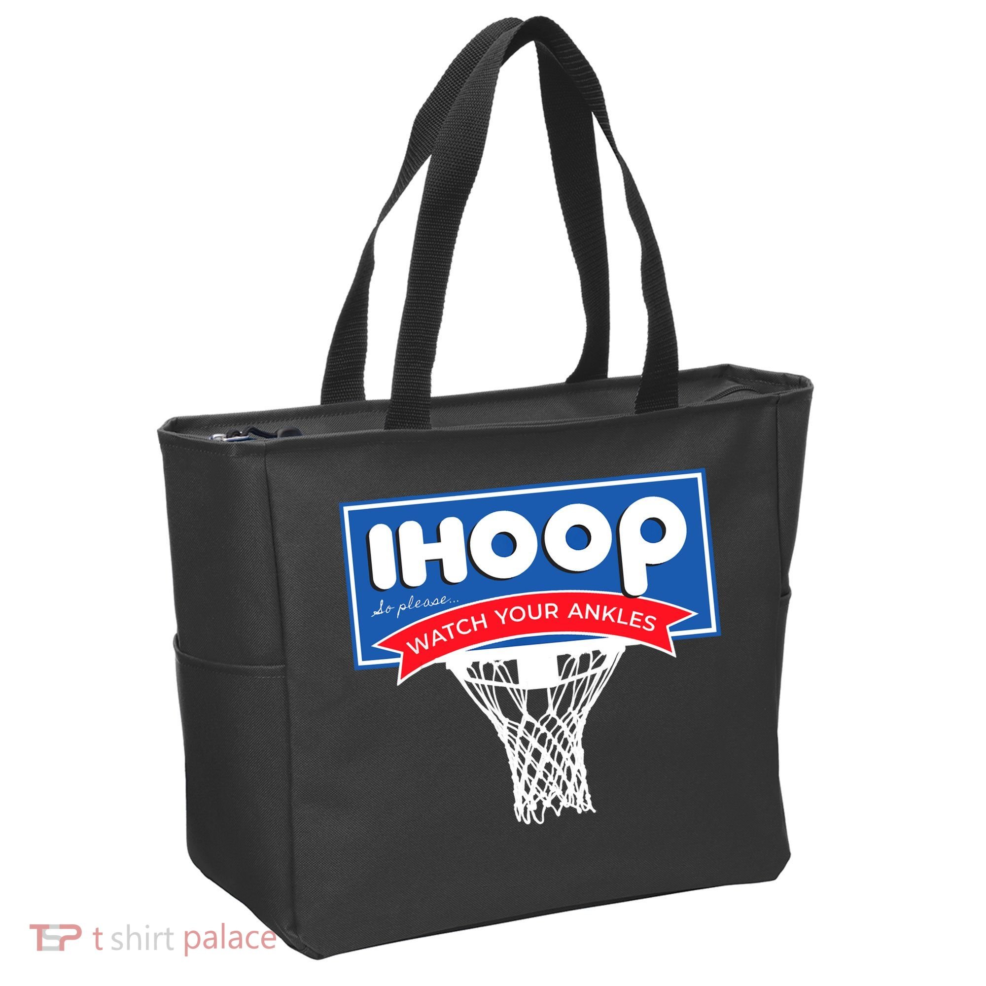 IHOOP So Please Watch Your Ankles Funny Basketball Tote Bag