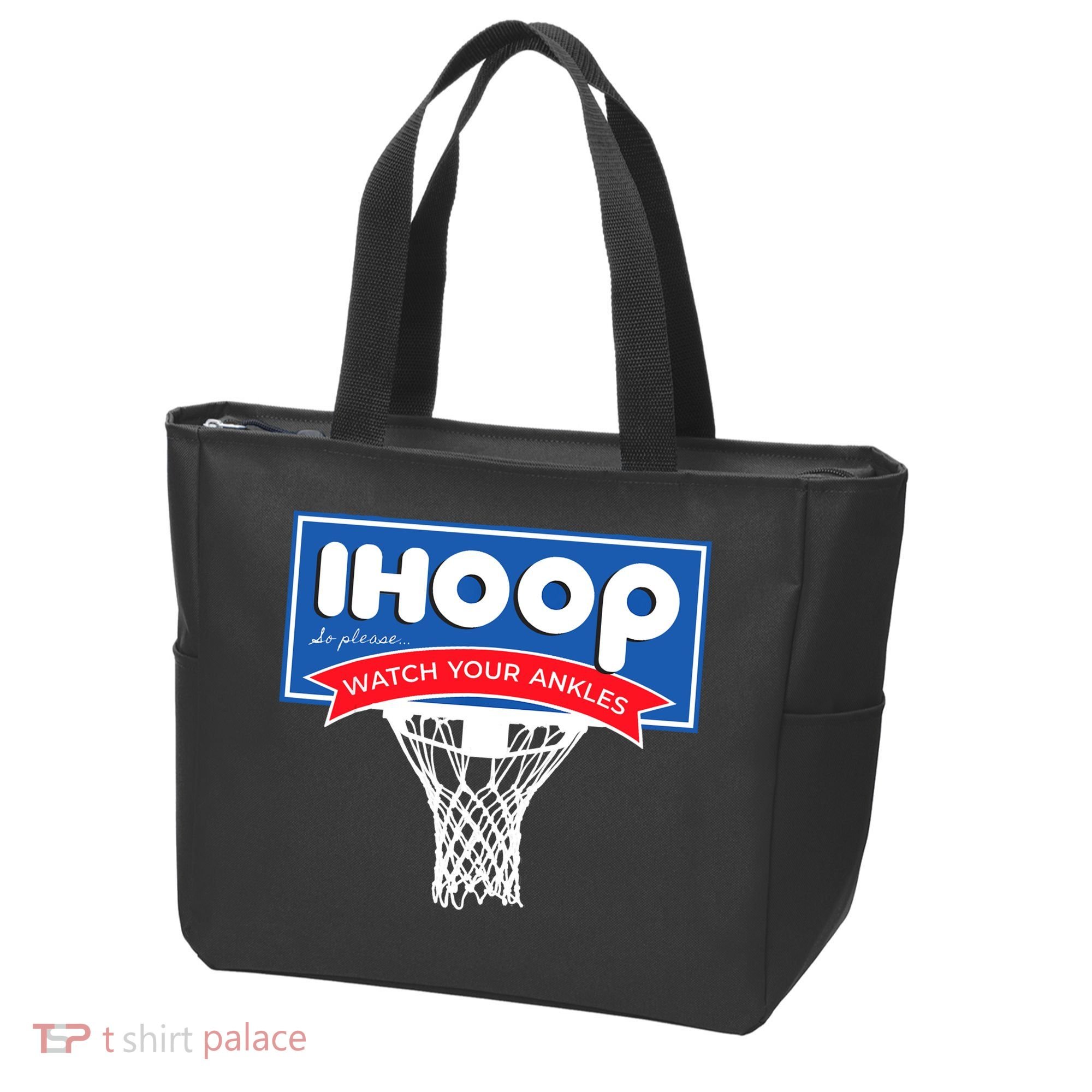 IHOOP So Please Watch Your Ankles Funny Basketball Tote Bag