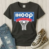 IHOOP So Please Watch Your Ankles Funny Basketball Women's T-Shirt thumb 3