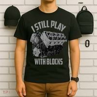 I Still Play With Blocks Racing Maintenance Man T-Shirt thumb 6