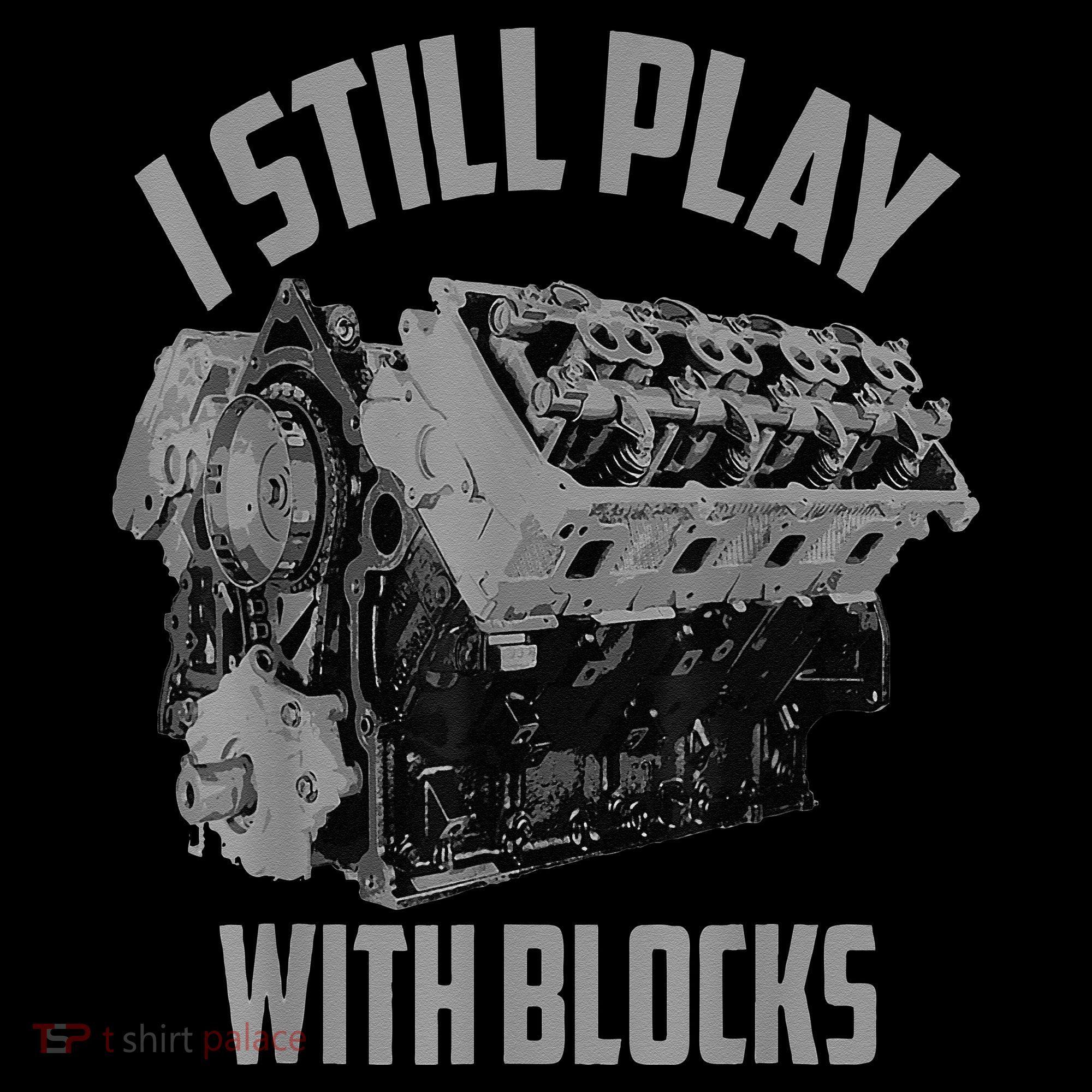I Still Play With Blocks Racing Maintenance Man Tank Top