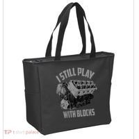 I Still Play With Blocks Racing Maintenance Man Tote Bag thumb 2