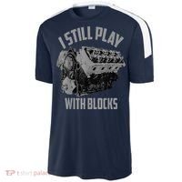 I Still Play With Blocks Racing Maintenance Man Sport-Tek Competitor United Soccer Jersey thumb 2