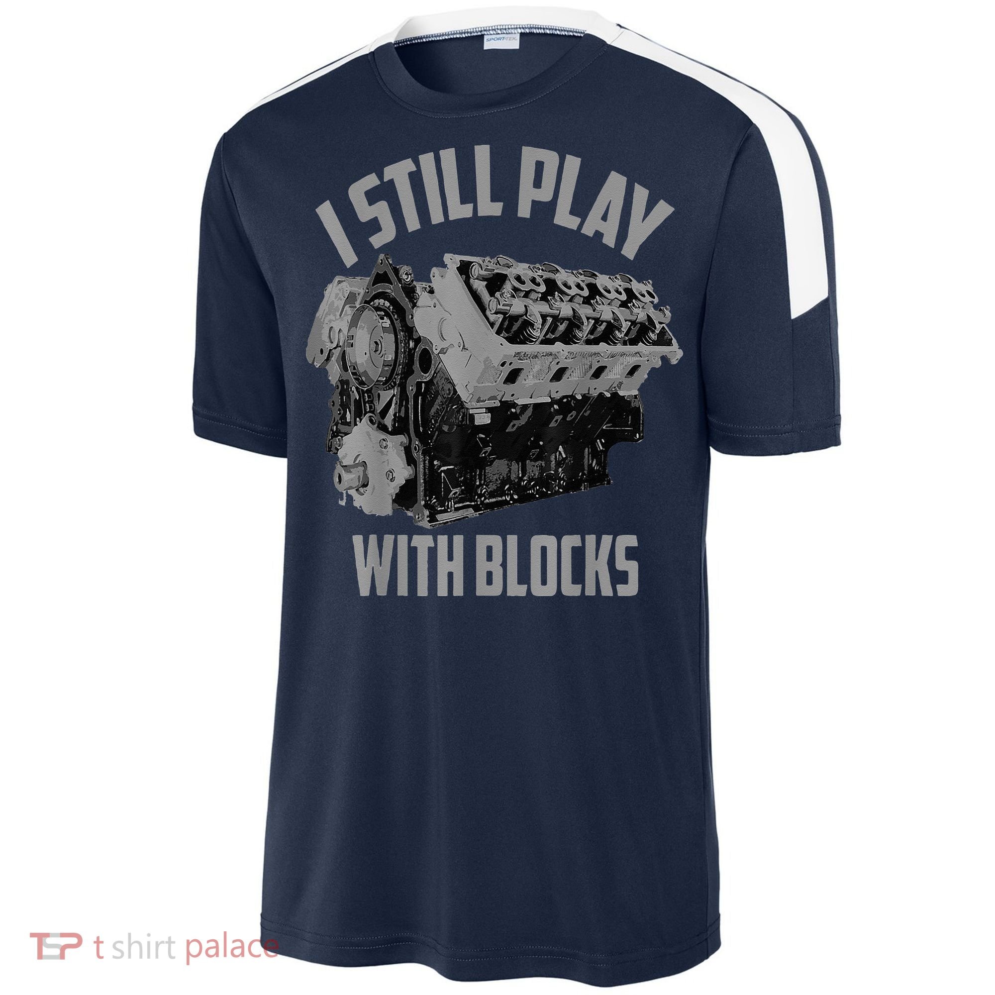 I Still Play With Blocks Racing Maintenance Man Sport-Tek Competitor United Soccer Jersey