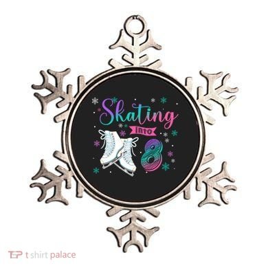 Ice Skating Rolling 8th Birthday Party Family Matching Great Gift Ornament
