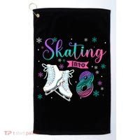 Ice Skating Rolling 8th Birthday Party Family Matching Great Gift Golf Towel thumb 0