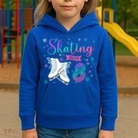 Ice Skating Rolling 8th Birthday Party Family Matching Great Gift Kids Hoodie thumb 3