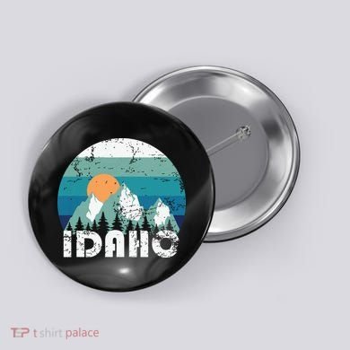 Idaho State Retro Vintage Button