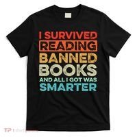 I Survived Reading Banned Books All I Got Was Smarter T-Shirt thumb 0