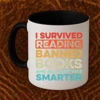I Survived Reading Banned Books All I Got Was Smarter Coffee Mug thumb 2