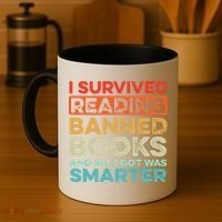 I Survived Reading Banned Books All I Got Was Smarter Coffee Mug thumb 4