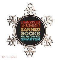 I Survived Reading Banned Books All I Got Was Smarter Ornament thumb 0
