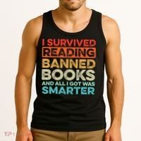 I Survived Reading Banned Books All I Got Was Smarter Tank Top thumb 3