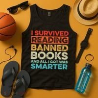 I Survived Reading Banned Books All I Got Was Smarter Tank Top thumb 4