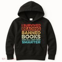 I Survived Reading Banned Books All I Got Was Smarter Kids Hoodie thumb 0