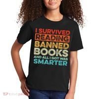 I Survived Reading Banned Books All I Got Was Smarter Kids T-Shirt thumb 2