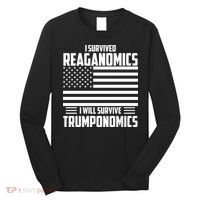 I Survived Reaganomics I Will Survive Trumponomics Long Sleeve Shirt thumb 0