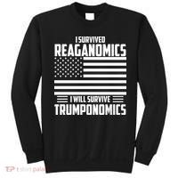 I Survived Reaganomics I Will Survive Trumponomics Sweatshirt thumb 0