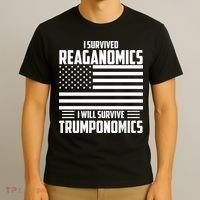 I Survived Reaganomics I Will Survive Trumponomics T-Shirt thumb 3